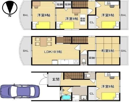 Renovated 5LDK Detached House Near Kawachi-Eiwa Station - Photo 1