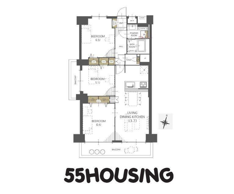 3LDK apartment in Sakura Ward, Saitama - Photo 1