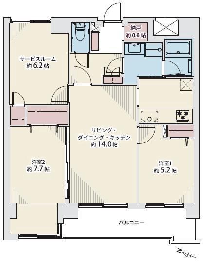 Renovated 2LDK+S Apartment in Toyohira, Sapporo - Photo 1