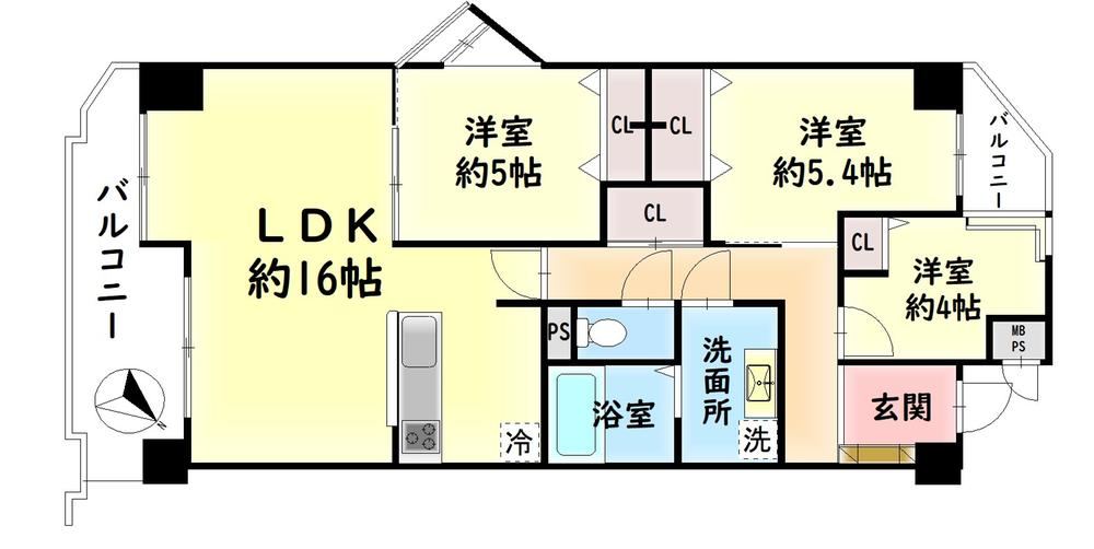 3LDK apartment in Izumi, Osaka - Photo 1