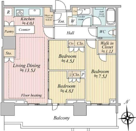 3LDK apartment in Chuo Ward, Tokyo - Photo 1