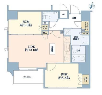 2LDK apartment in Shinjuku Ward, Tokyo - Photo 1