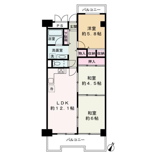 3LDK apartment in Suminoe Ward, Osaka - Photo 1