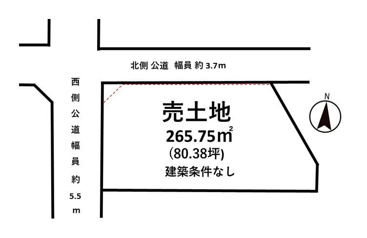 Corner Lot Land in Kurume 3 - Photo 1