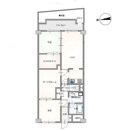 2LDK+S apartment in Hasuda, Saitama - Photo 1