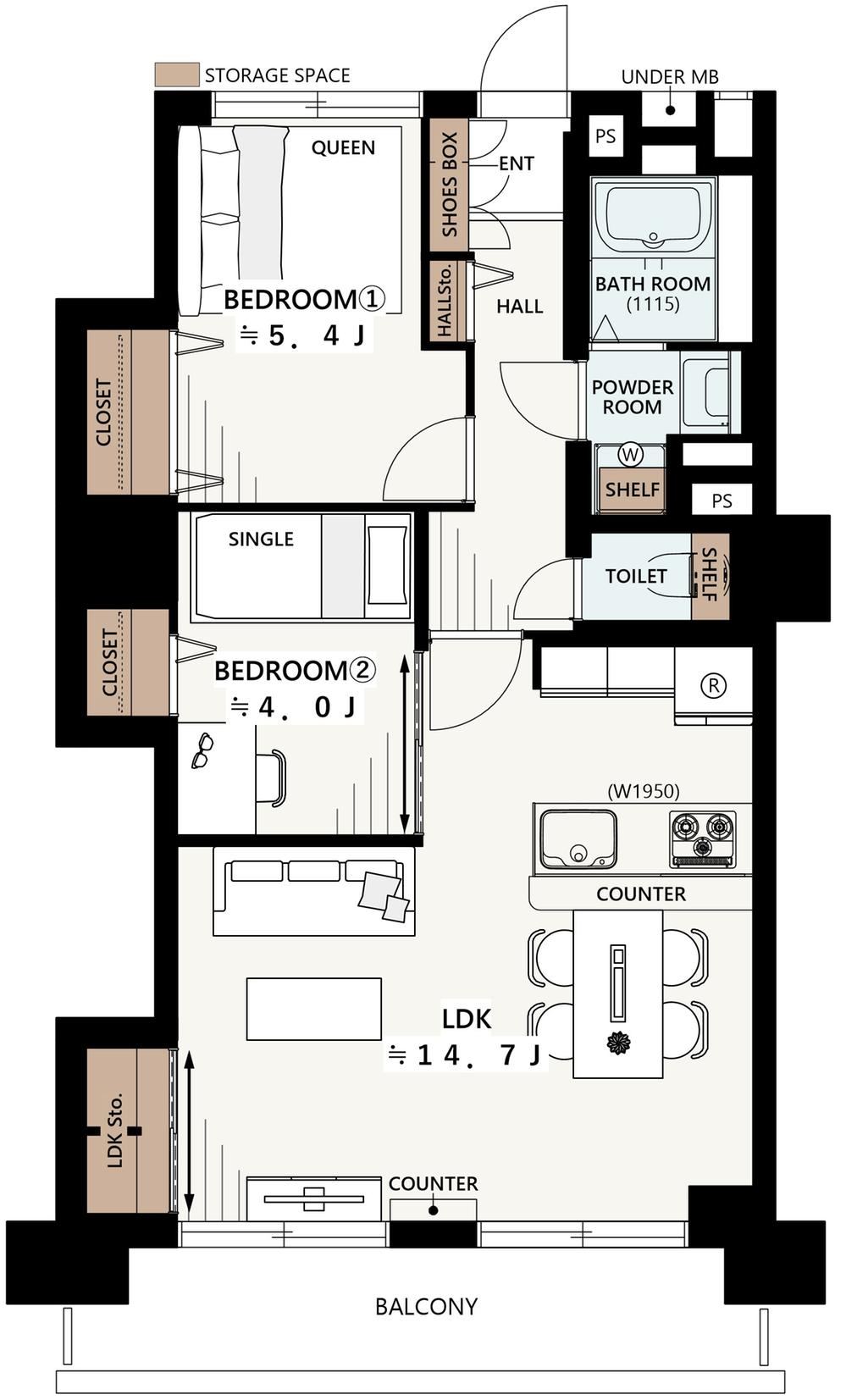 2LDK Apartment with Scenic Views in Itabashi - Photo 1