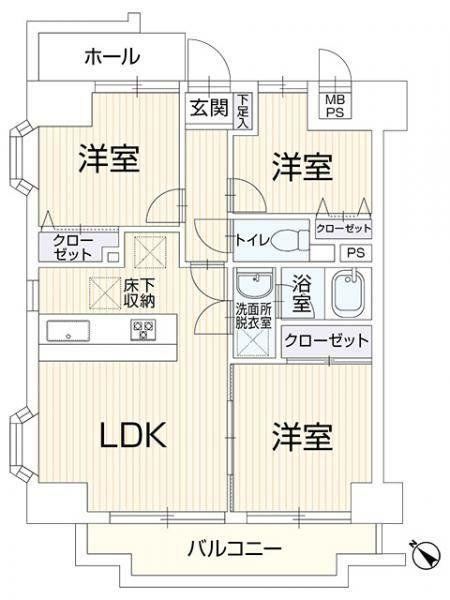 Pet-Friendly 3LDK Apartment with Renovation Planned - Photo 1