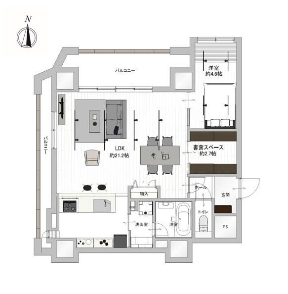 1LDK apartment in Wakayama, Wakayama - Photo 1