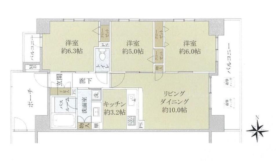 Comfortable 3LDK Apartment in Higashi Rokugatsu - Photo 1