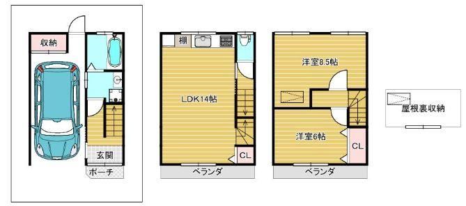 Updated 2LDK with Garage in Higashi-Osaka - Photo 1