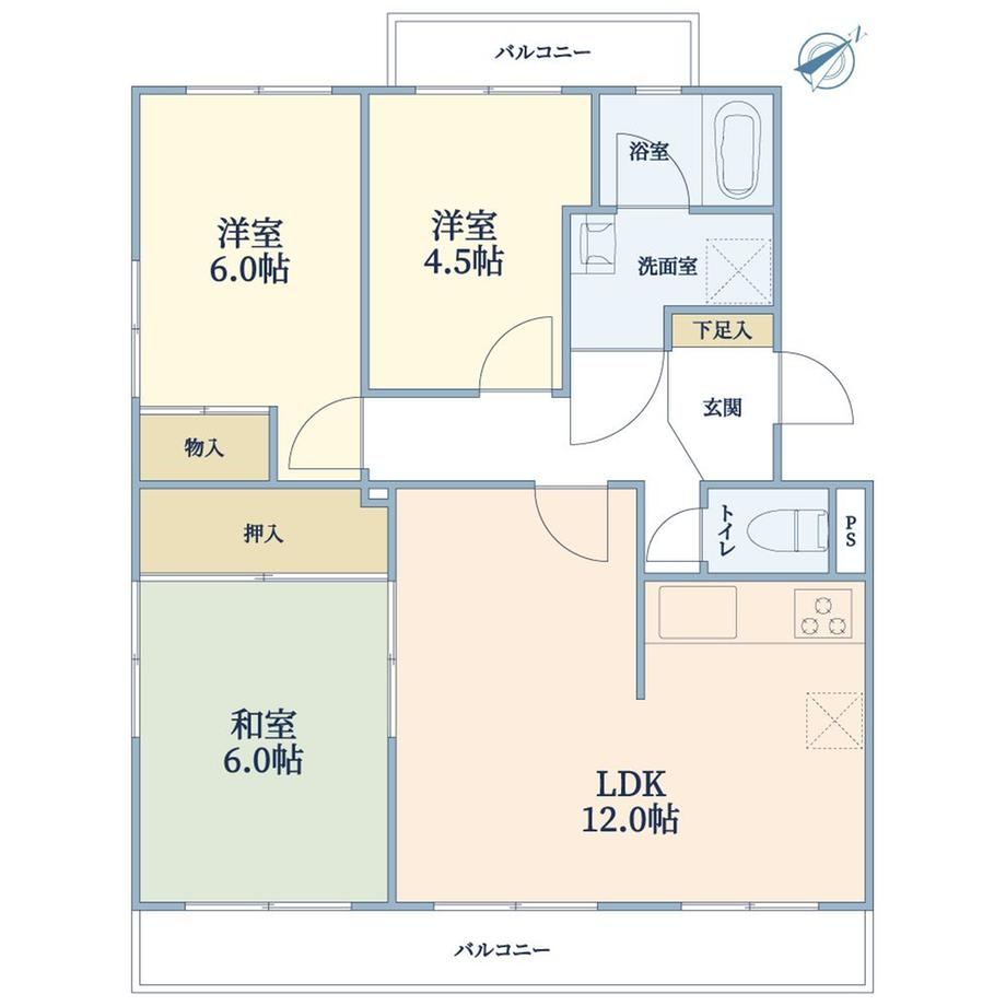 Comfortable 3LDK Apartment Near Katakuracho Station - Photo 1