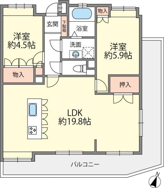 2LDK apartment in Minami Ward, Fukuoka - Photo 1