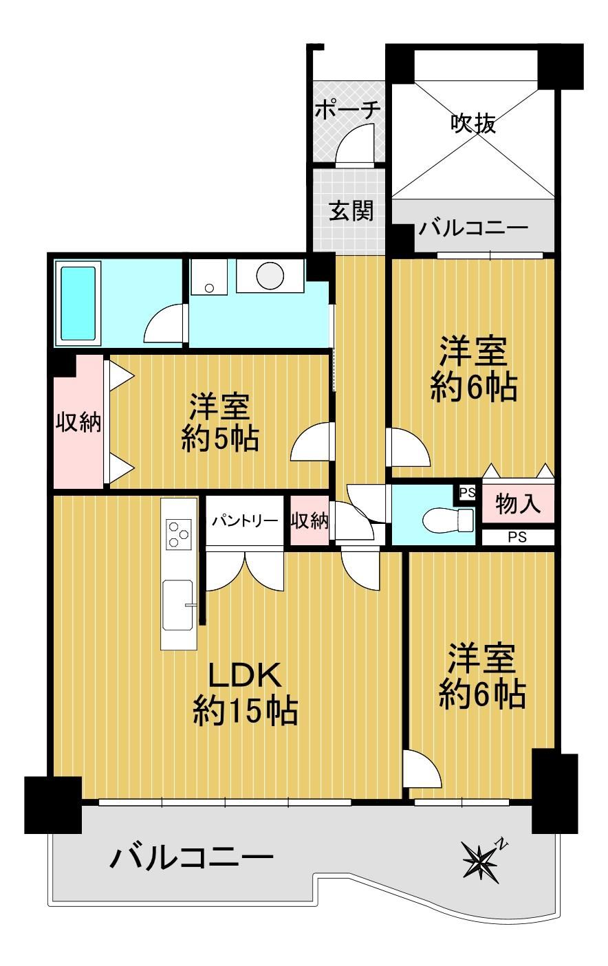 3LDK apartment in Kishiwada, Osaka - Photo 1