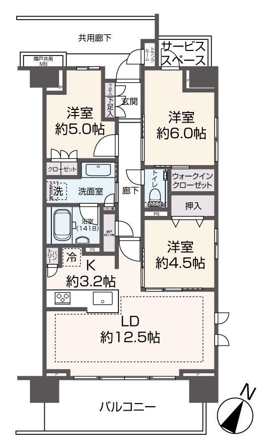 3LDK+S apartment in Ota Ward, Tokyo - Photo 1