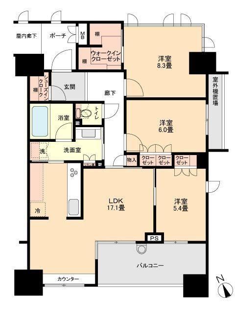 3LDK apartment in Chikusa Ward, Nagoya, Aichi - Photo 1