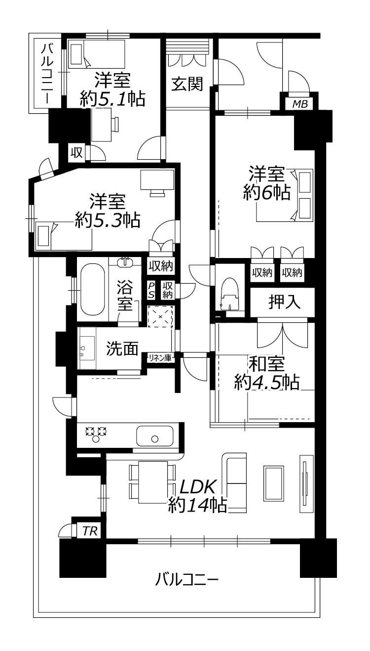 4LDK apartment in Daito, Osaka - Photo 1