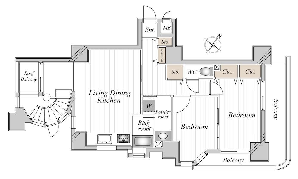 Convenient 2LDK Apartment in Hon-Hasu-numa - Photo 1