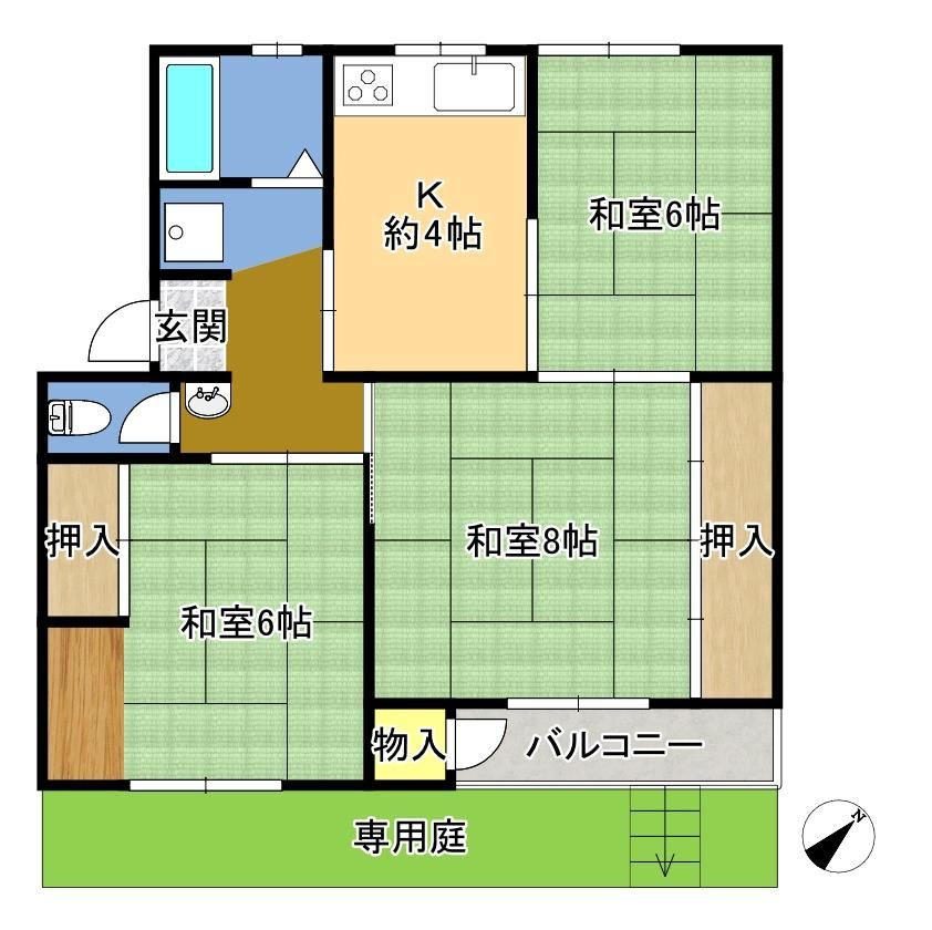 3DK apartment in Higashinada Ward, Kobe, Hyogo - Photo 1