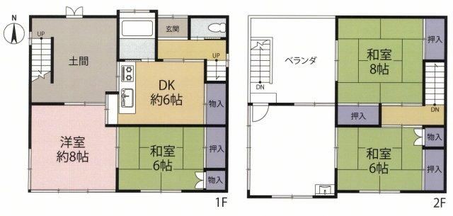 4DK house in Minami Ward, Hiroshima - Photo 1