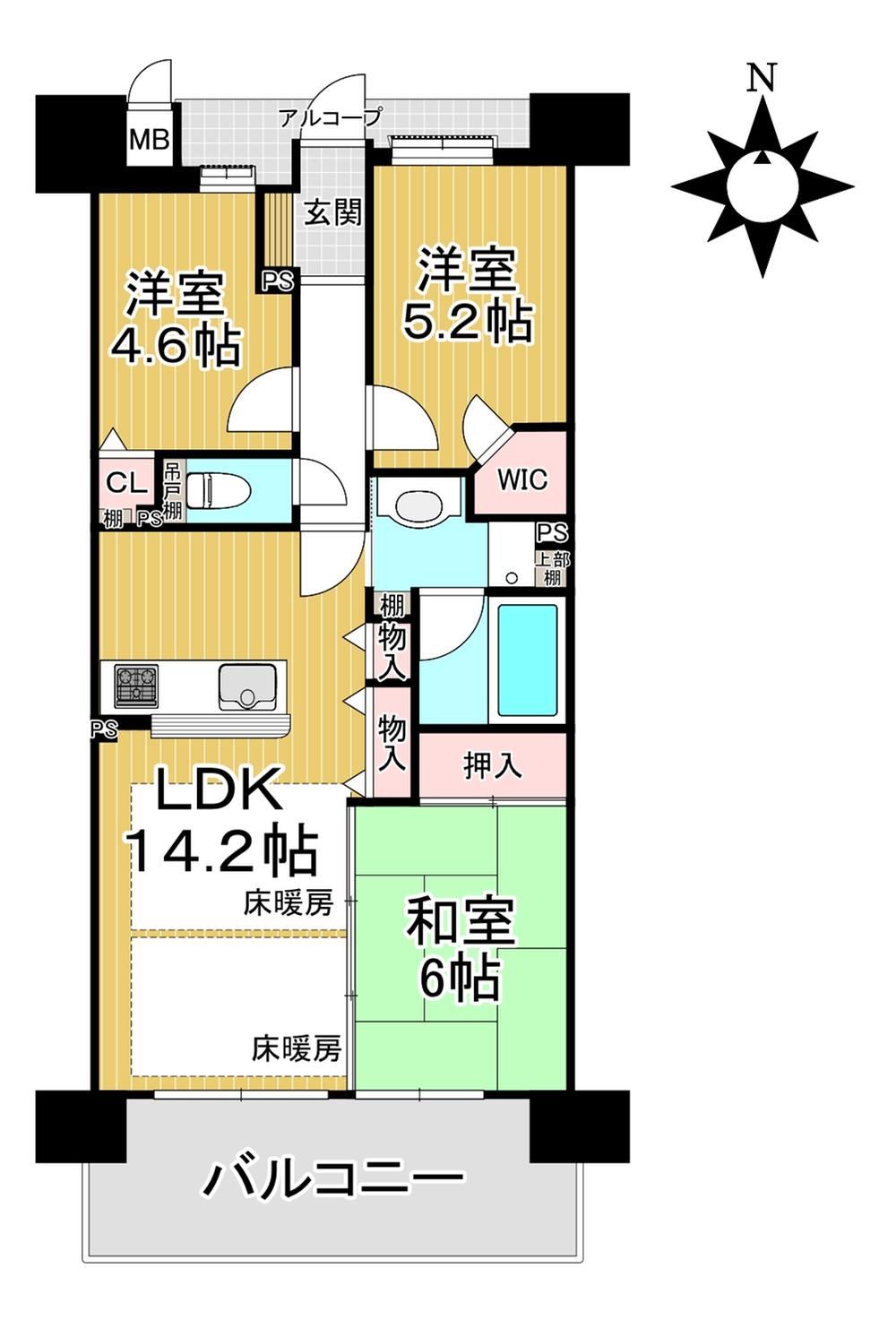 3LDK apartment in Nakagyo Ward, Kyoto - Photo 1