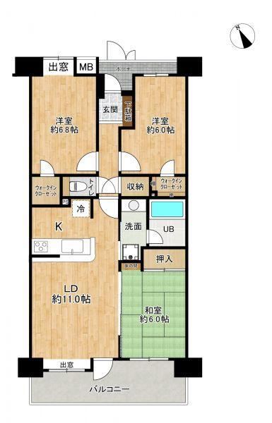 Modern 3LDK Apartment with Two Walk-in Closets in Kawaguchi - Photo 1