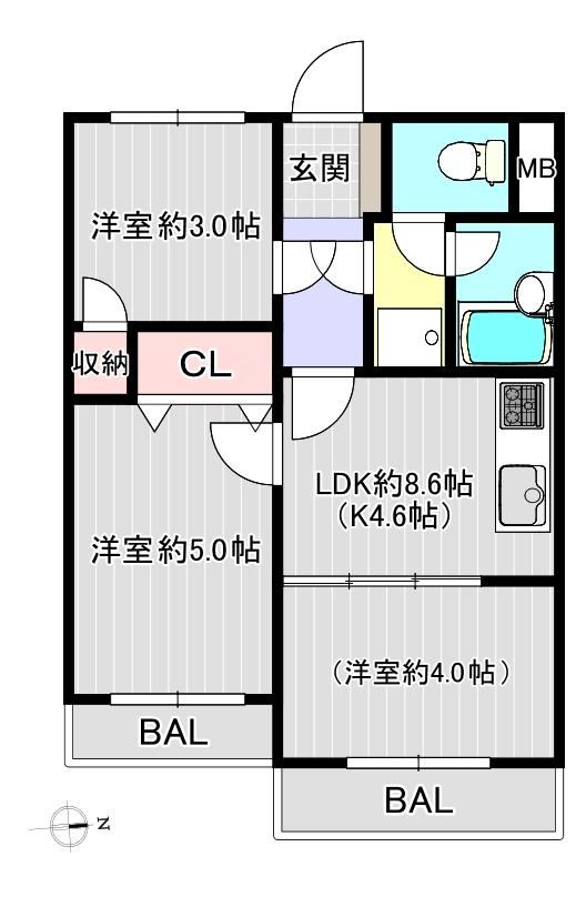 2LDK Apartment in a Peaceful Residential Area - Photo 1