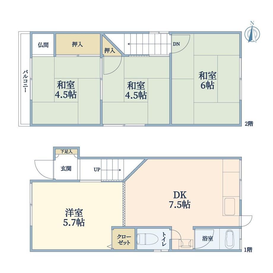 4DK House Near Tsuda Station - Photo 1