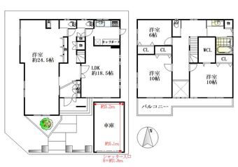 4LDK house in Tsuzuki District