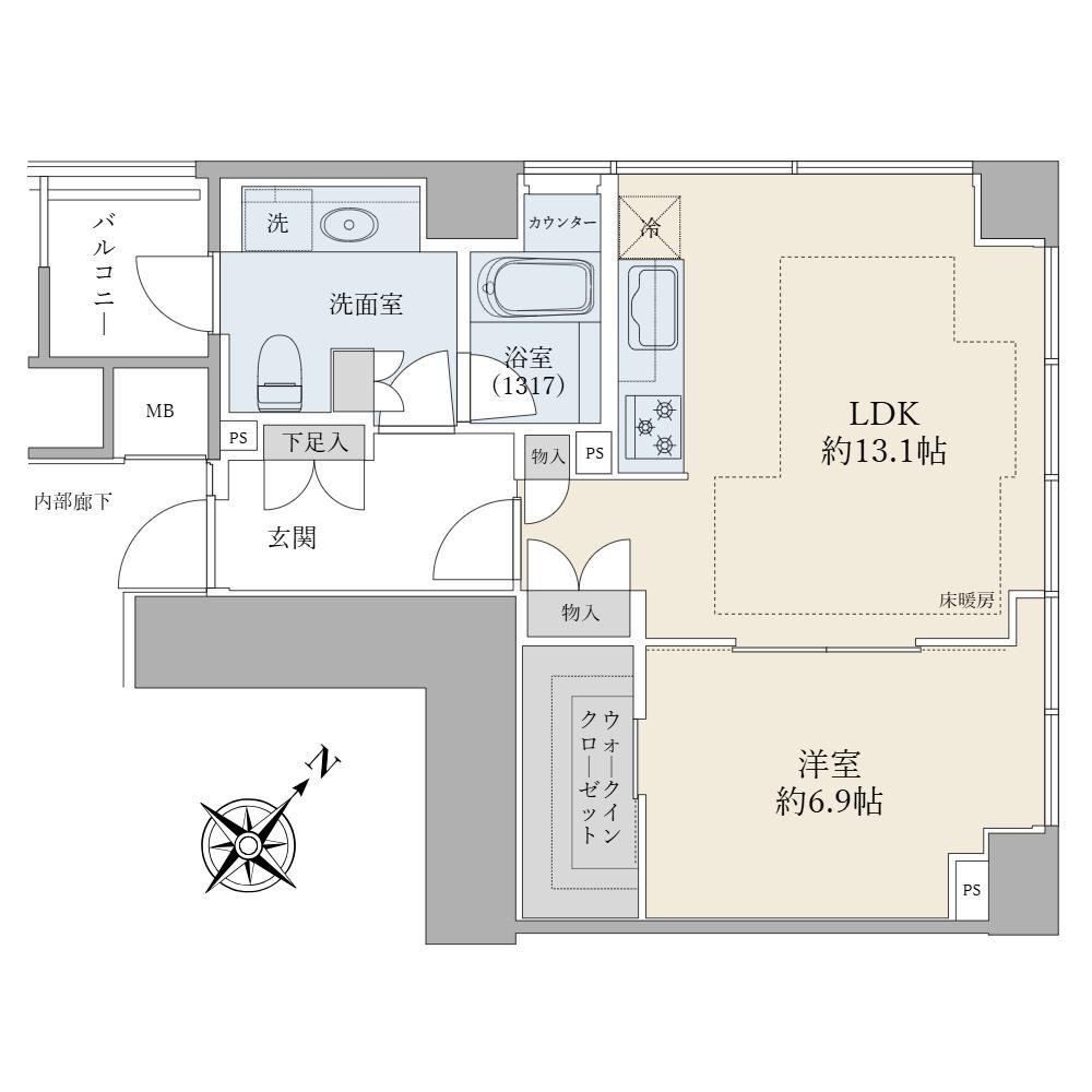 1LDK apartment in Minato Ward, Tokyo - Photo 1