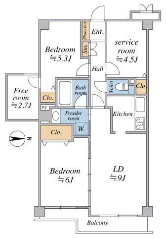 2LDK+S Apartment in Ueno-cho, Close to Yamanote Line - Photo 1