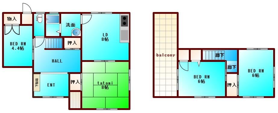 4DK house in Tokushima, Tokushima - Photo 1