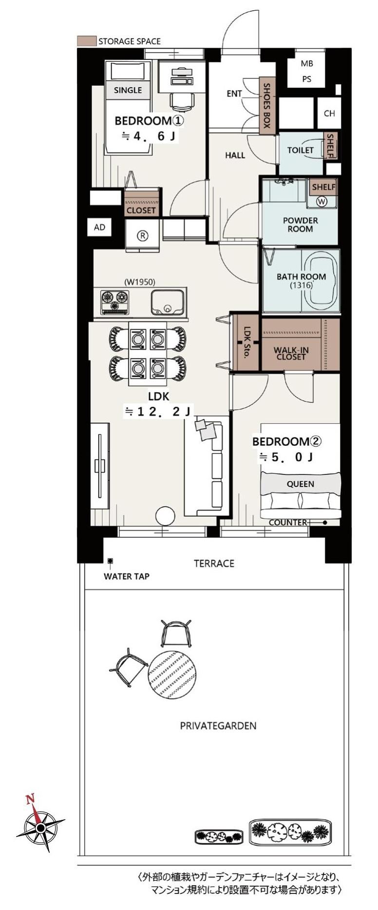 2LDK Apartment in Nakama Komabe - Photo 1