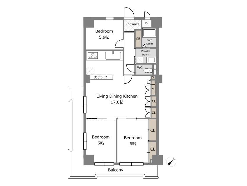 Pet-Friendly 3LDK Apartment in Yokohama - Photo 1