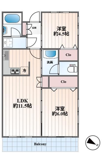 Newly Renovated 2LDK Apartment in Ikeda, Kawasaki - Photo 1
