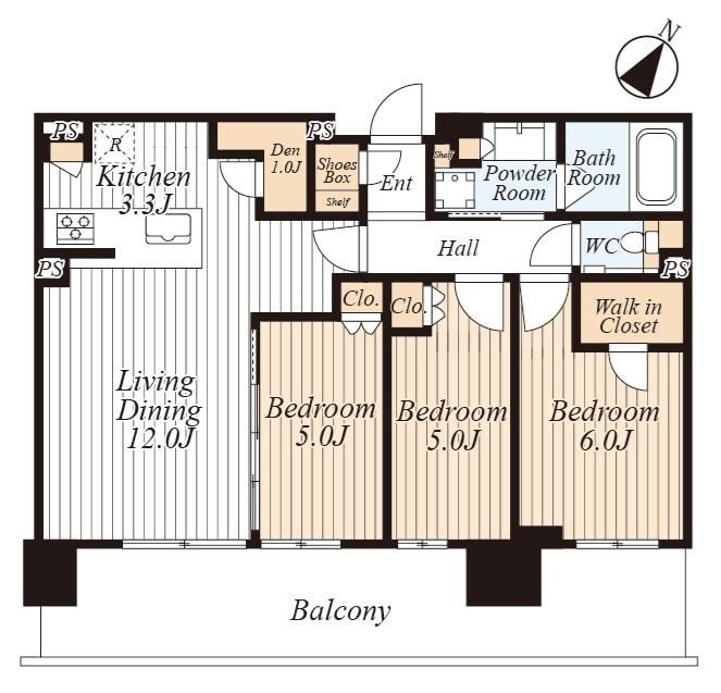 3LDK apartment in Koto Ward, Tokyo - Photo 1