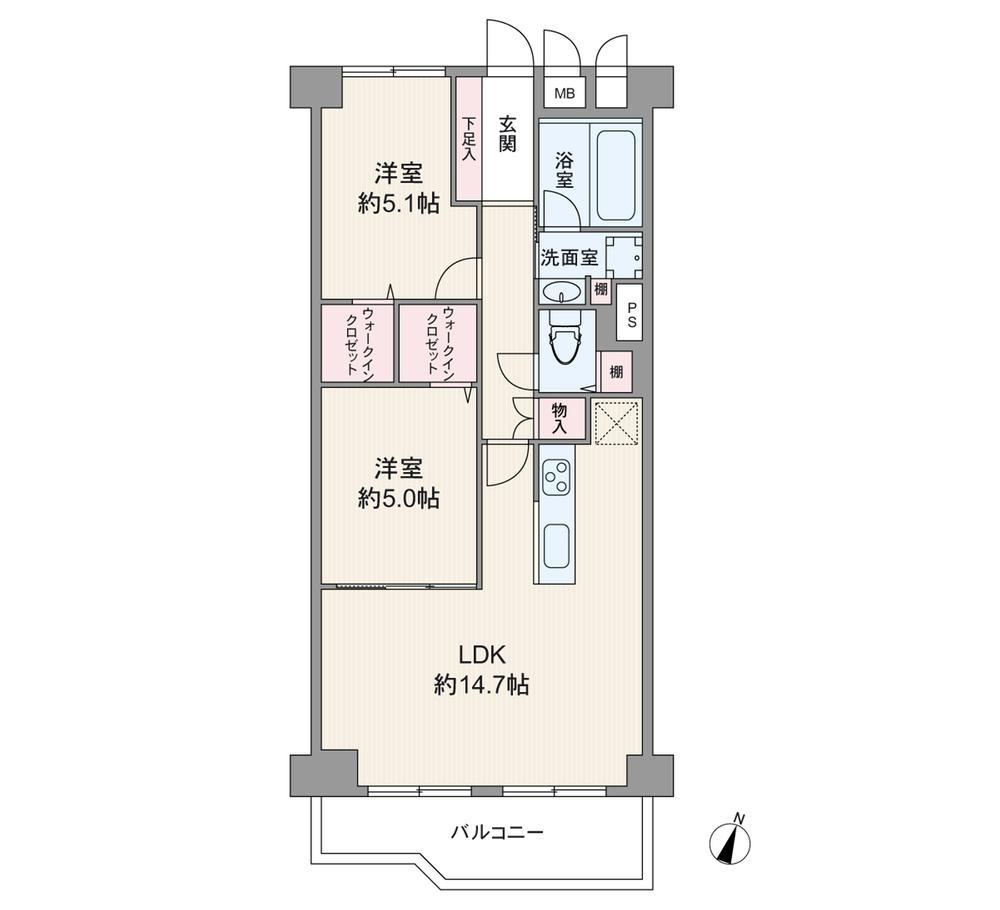 2LDK apartment in Mino, Osaka - Photo 1