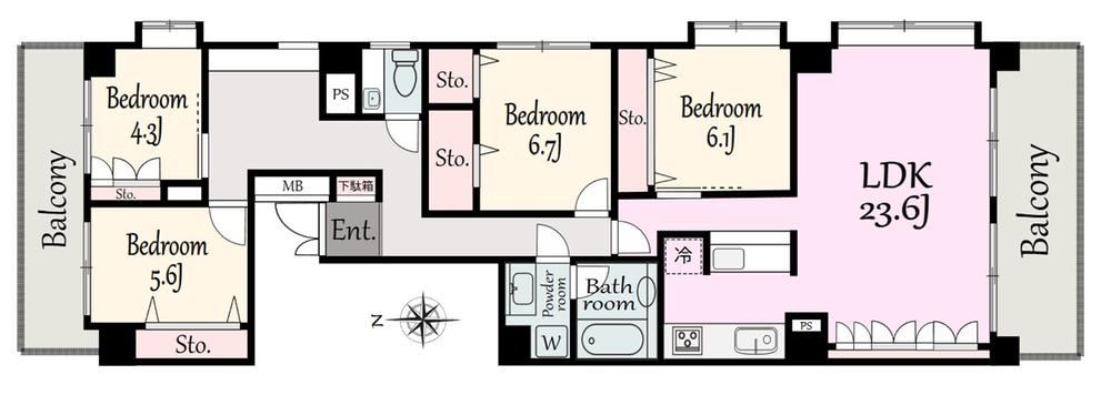 Spacious 4LDK Apartment in Edogawa - Photo 1