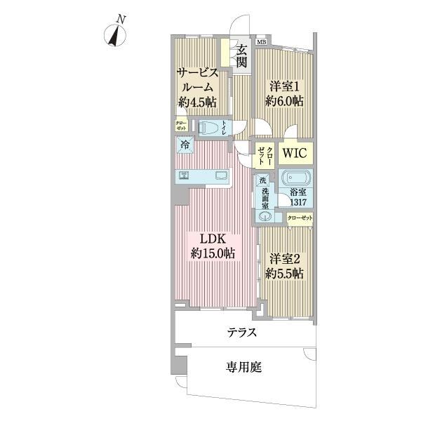 2LDK Apartment in Yurigaoka - Photo 1