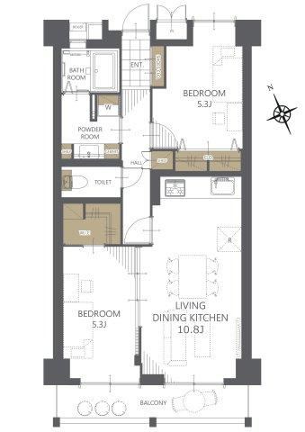 2LDK apartment in Aoi Ward, Shizuoka - Photo 1
