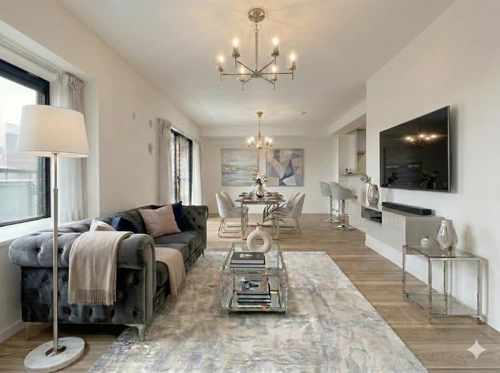 Generous 3LDK Apartment with Expansive Living Area - Photo 1
