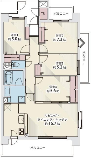 Spacious 4LDK Apartment in Odawara, Sendai - Photo 1
