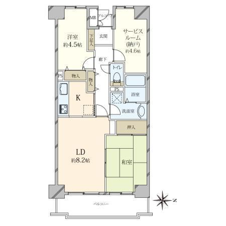 2LDK+S Apartment Near Higashi-Oshima Station - Photo 1