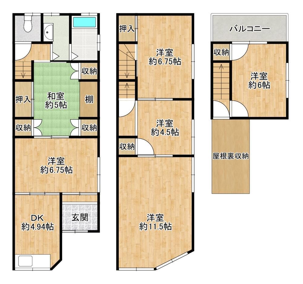 6DK house in Moriguchi, Osaka - Photo 1