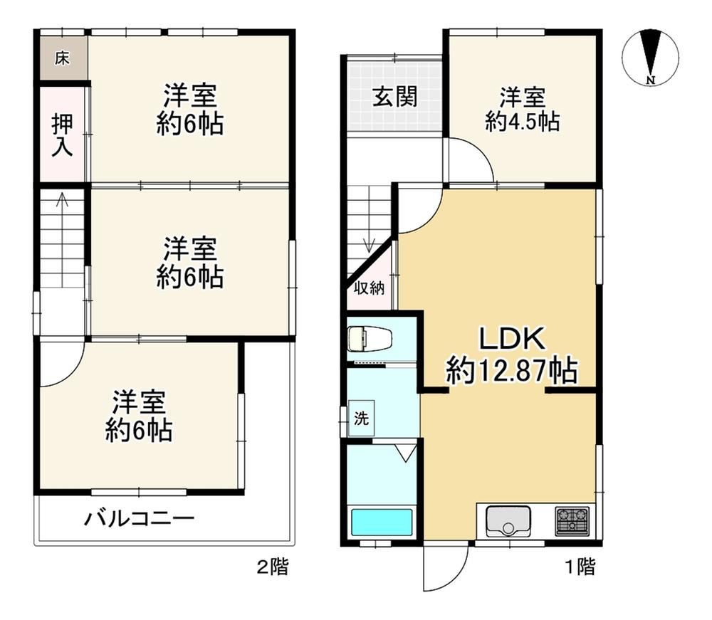 4LDK house in Matsubara, Osaka - Photo 1