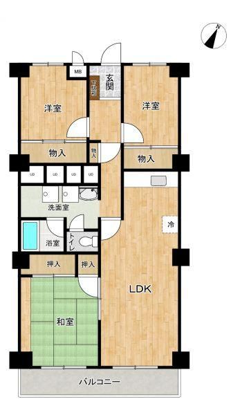 Spacious 3LDK Apartment Near Nishitakaidaira Station - Photo 1