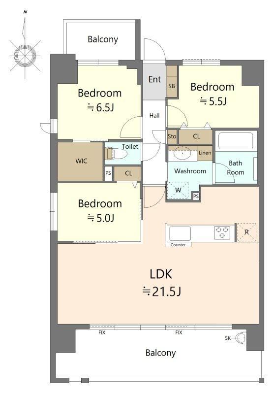 3LDK apartment in Kochi, Kochi - Photo 1