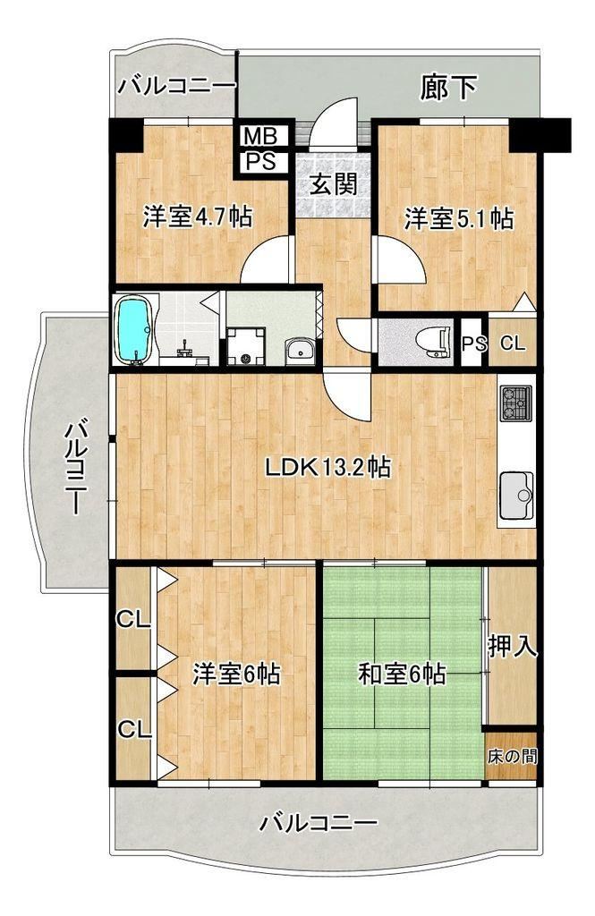 4LDK apartment in Kawachinagano, Osaka - Photo 1