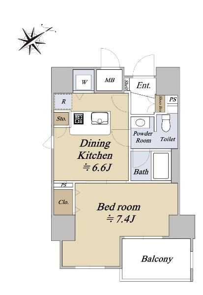 Renovated Top Floor 1DK Apartment in Kamiiikebukuro - Photo 1