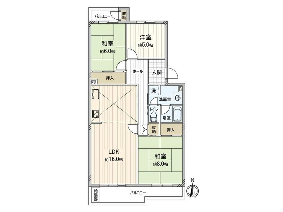 3LDK apartment in Nishi Ward, Hiroshima - Photo 1