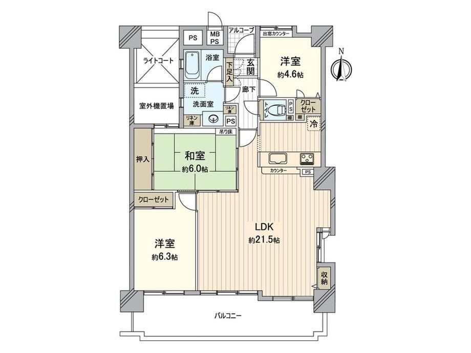 3LDK apartment in Moriyama Ward, Nagoya, Aichi - Photo 1